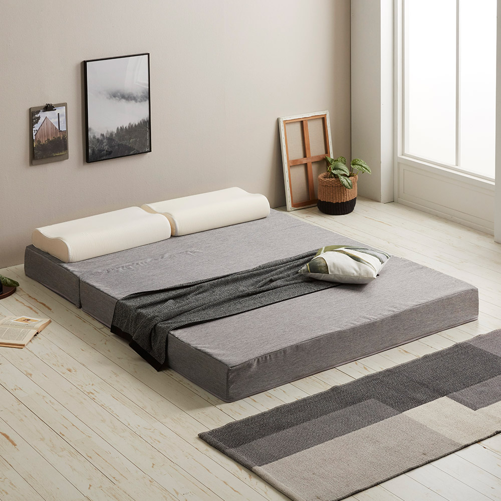 장인가구 슬러쉬 3단 접이식 메모리폼 매트리스 16CM Q