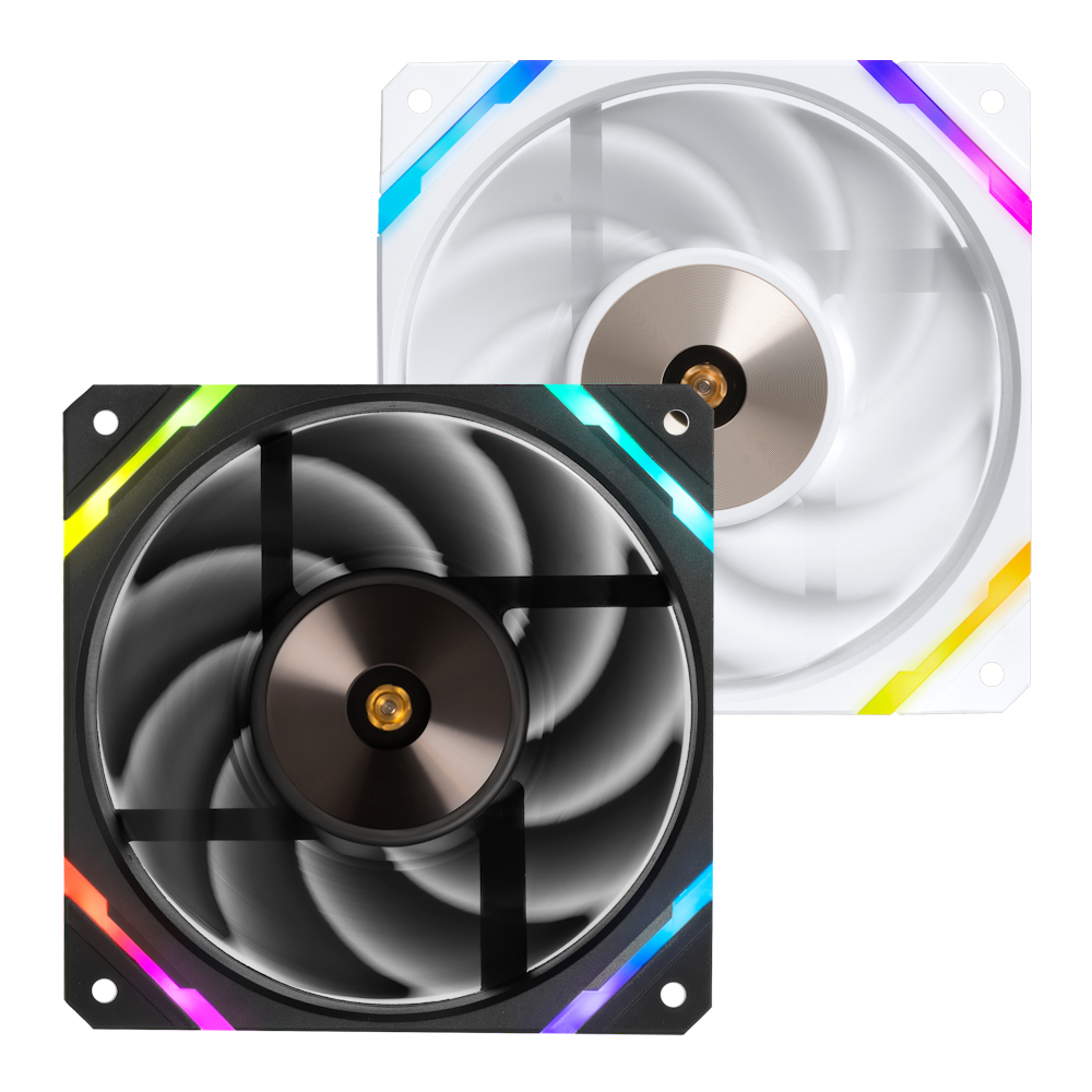 발키리 VALKYRIE X12R ARGB 케이스 쿨러 FAN 120 리버스 블랙 - 상세 이미지 5