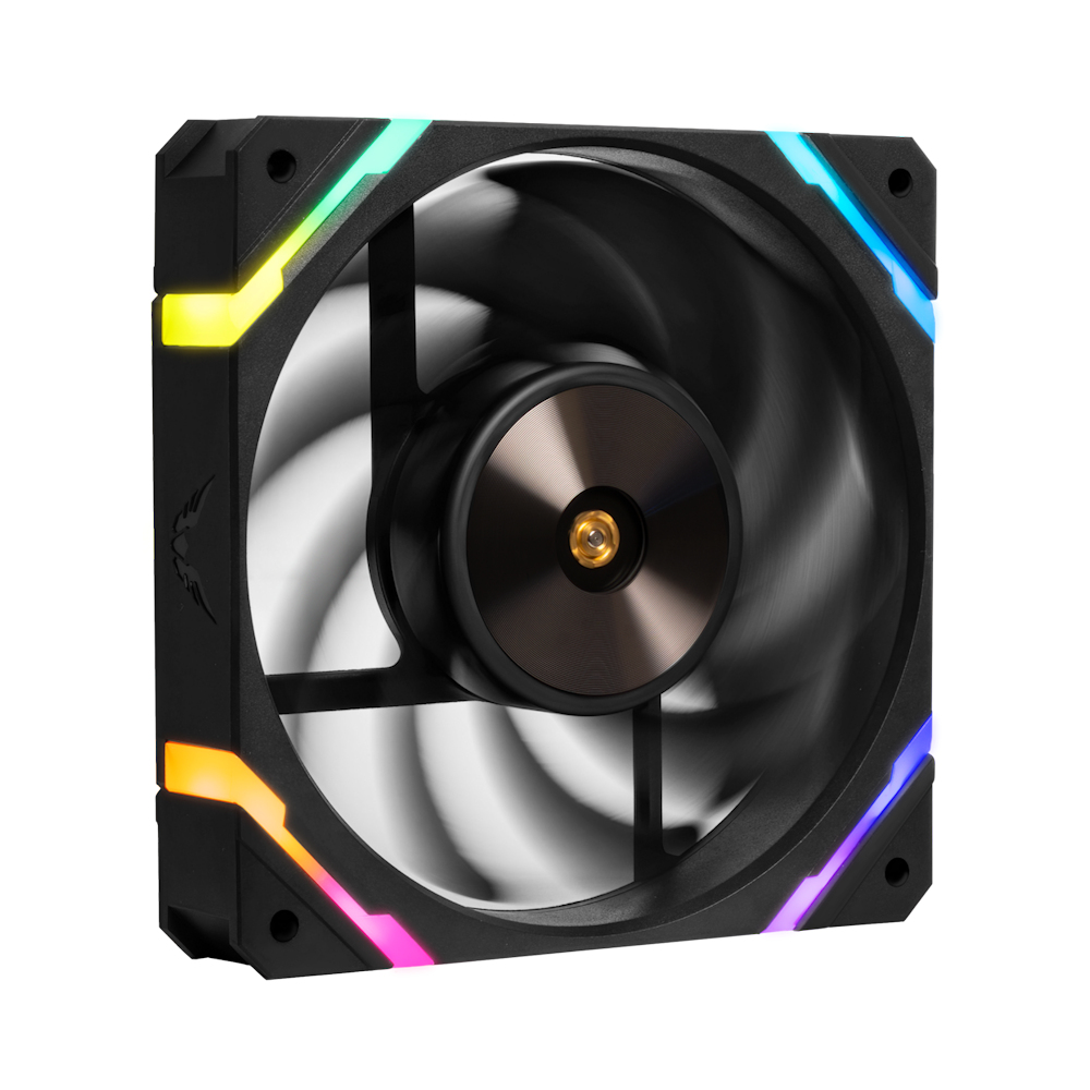 발키리 VALKYRIE X12R ARGB 케이스 쿨러 FAN 120 리버스 블랙 - 상세 이미지 2