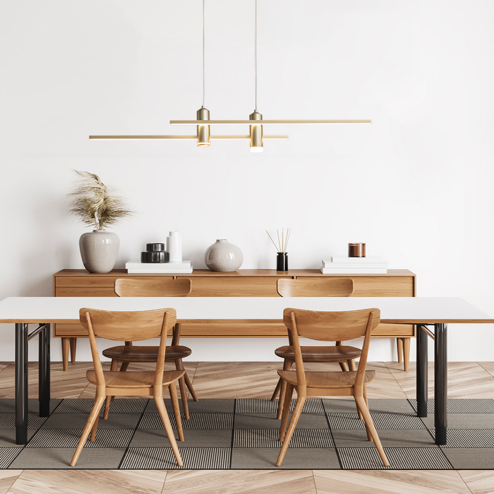 KS인증/무료+당일발송 6인용식탁등 LED 국산 펜던트 주방 식탁등 골드