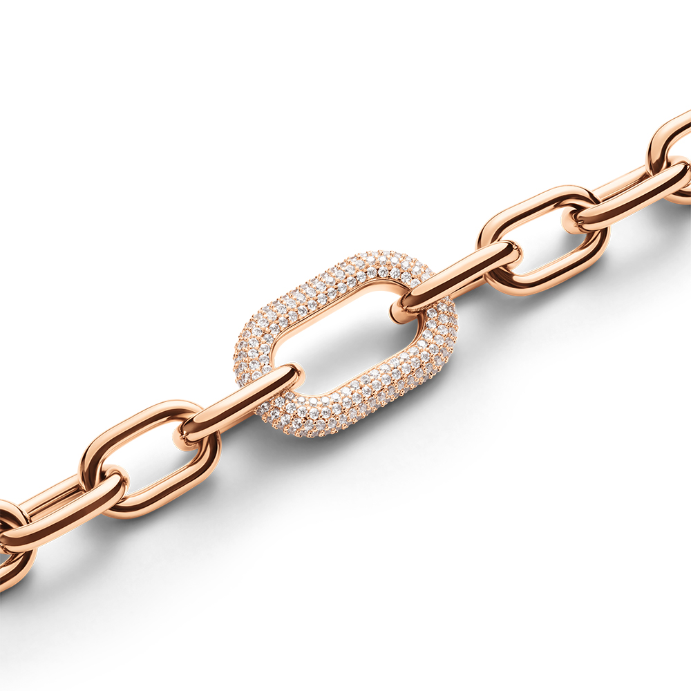 다니엘 웰링턴 CRYSTAL LINK NECKLACE 카라비너 큐빅 체인 목걸이 이미지 7