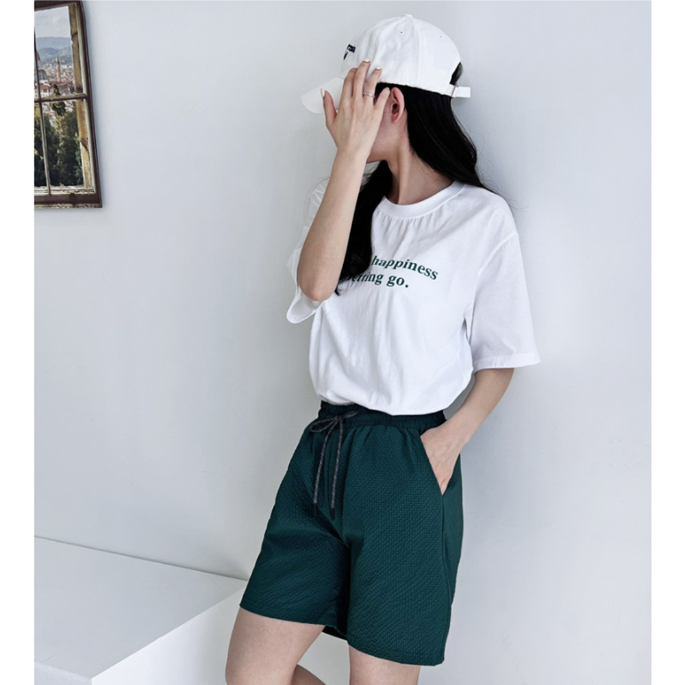 집에서입는반바지 성인실내복 파란색 시어서커 지지미 여성숏츠 - 상세 이미지 5