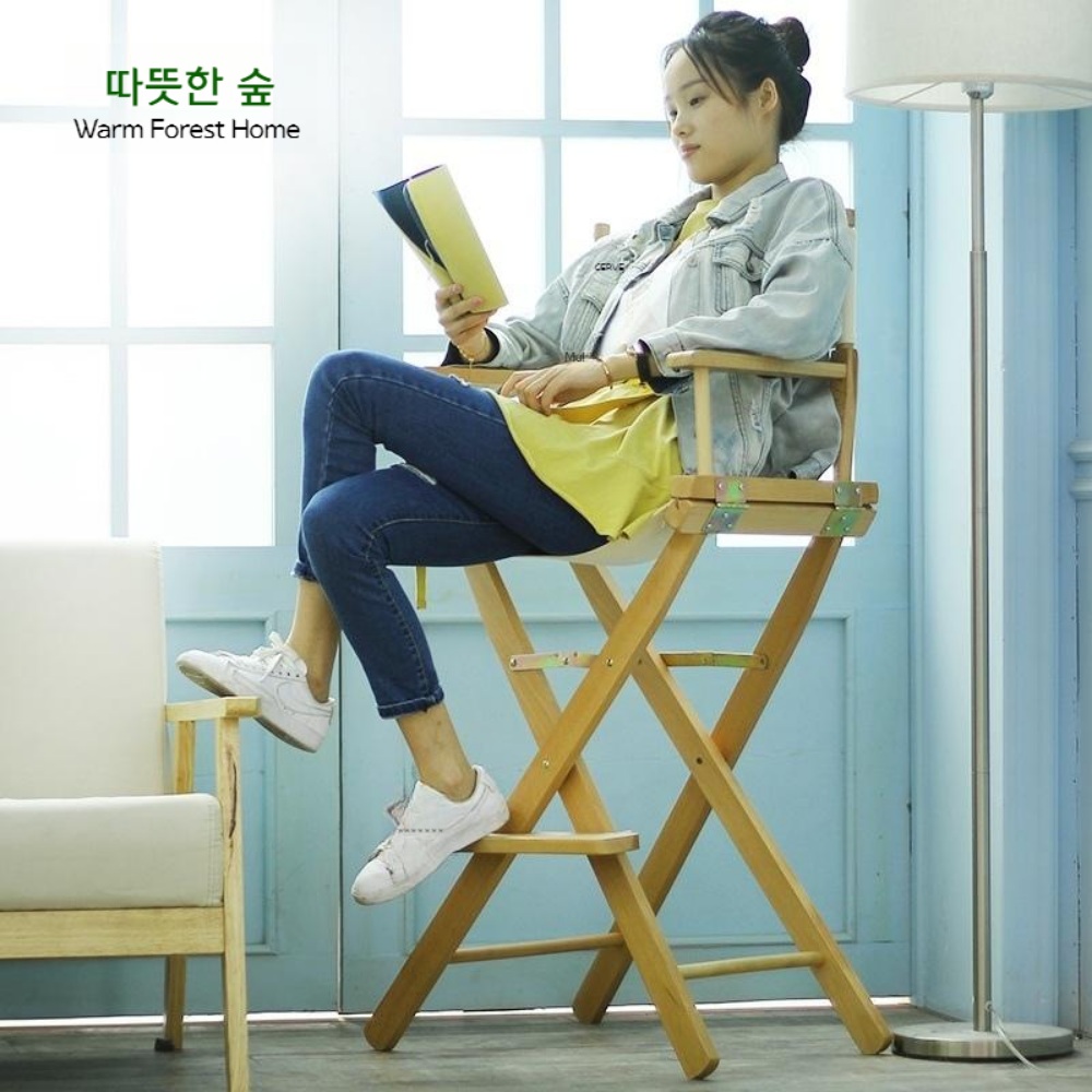 높은의자 메이크업 접이식 체어 높은 의자 - 상세 이미지 2