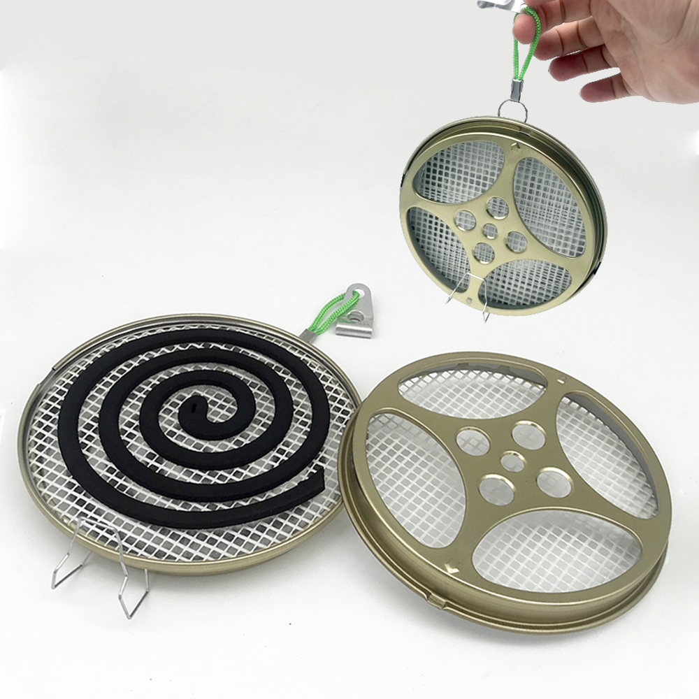 메쉬형 모기향거치대 고리 걸이 여름 야외 캠핑 등산 낚시 모기약 통 연소기 케이스 홀더 모기퇴치