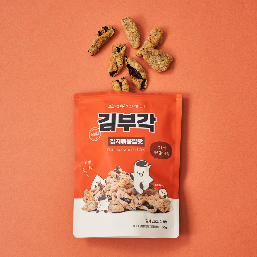 묘미담 찹쌀 김부각 50g 김치볶음밥맛