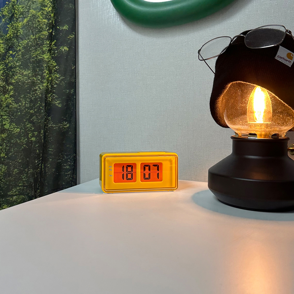 오르미 레트로 플립 무소음 디지털 알람 탁상시계