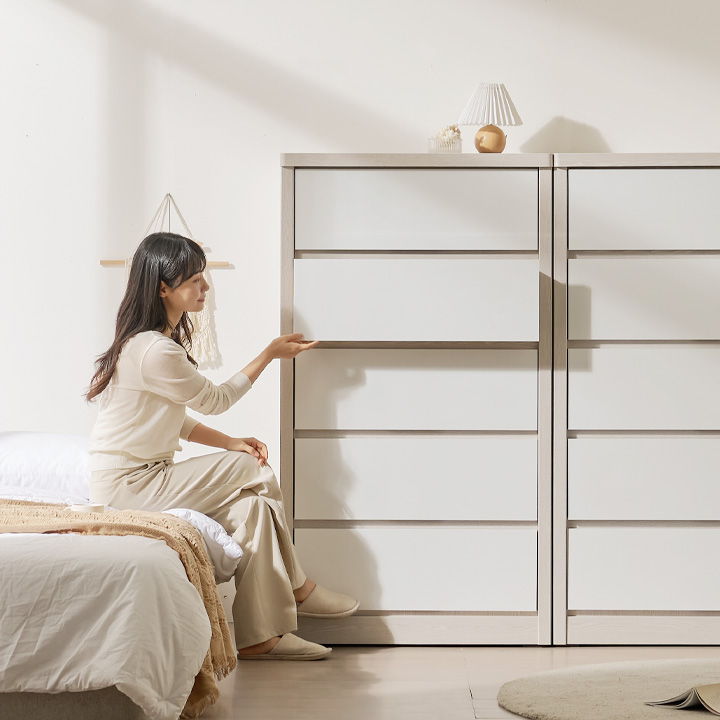 헤이몰리 자이언트 광폭 800 5단 서랍장 - 메인 이미지