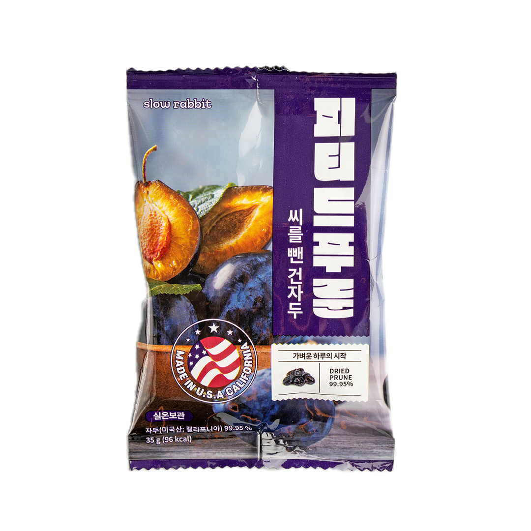 슬로우래빗 씨를 뺀 건자두 피티드 푸룬 35g, 21개 - 상세 이미지 2