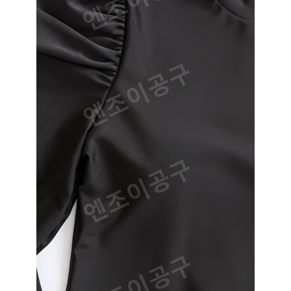 원피스수영복 휴양지 수영복 할머니전신 레오파드 프린트 - 상세 이미지 5