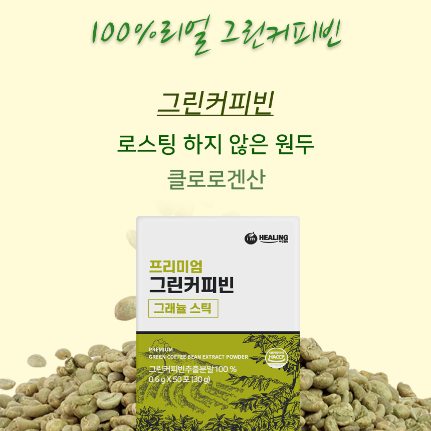 그린 커피빈 100% 추출물 분말 가루 스틱 클로로겐산 - 상세 이미지 2