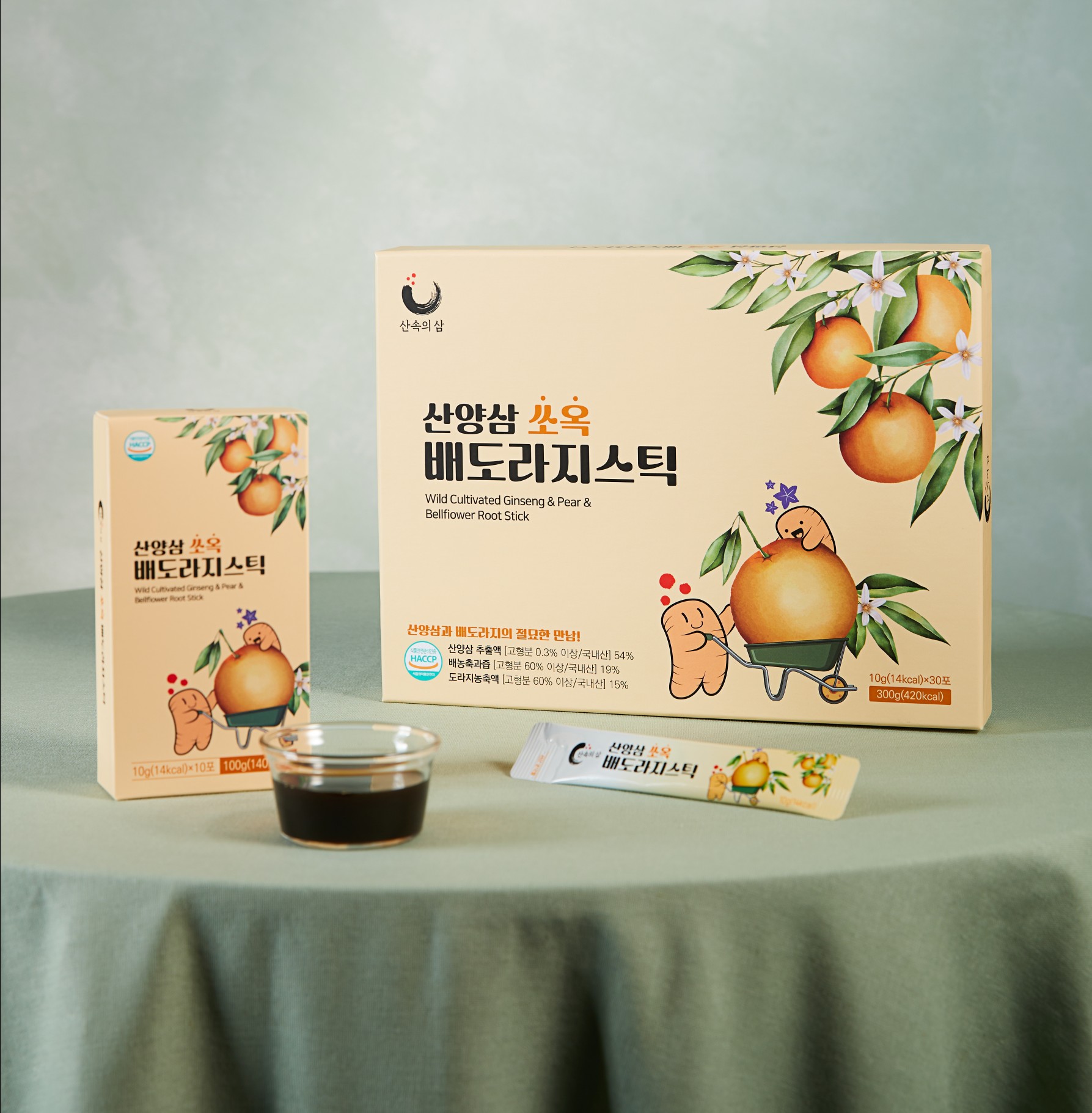 산양삼 쏘옥 배도라지 스틱 10g X 30포