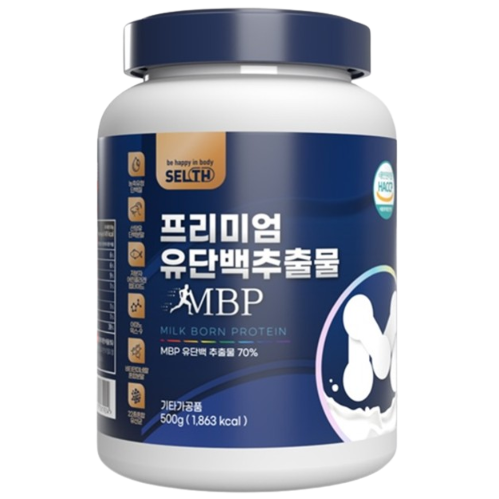 셀스 프리미엄 엠비피 MBP 유단백추출물 분말 500g 근육 뼈 건강 락토페 산양유 단백 - 상품 이미지