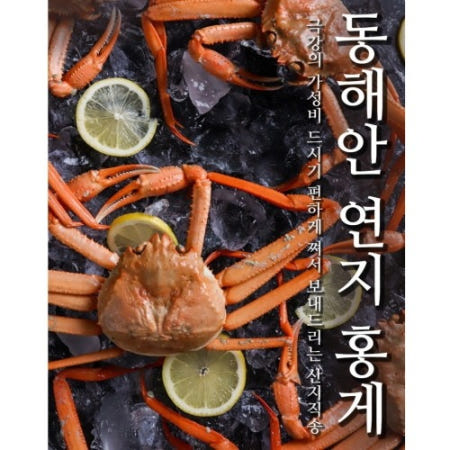 [COMS]제철 대게 홍게 수율 80% 6~7미 2KG 자숙 박달 연지 붉은 구룡포 국산 경상북도 포항시