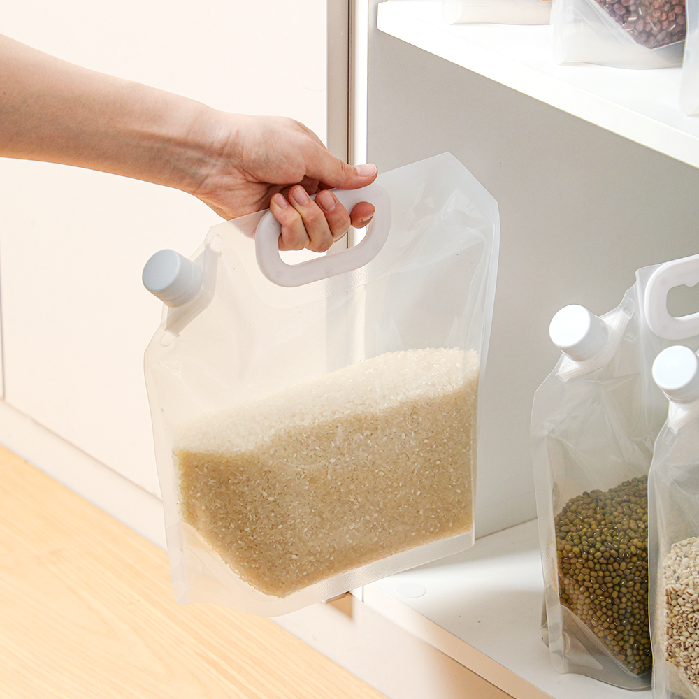 가정용 쌀통 쌀보관 잡곡통 곡물 보관 밀가루 통 1kg - 상품 이미지