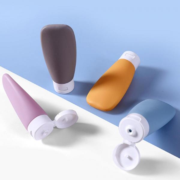 리필 실리콘 소분용기 공병 화장품 샴푸통 여행 캠핑 60ml 4개세트 - 상세 이미지 2