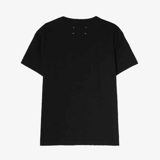 메종 마르지엘라 리버스 로고 반팔티 블랙 S30GC0701S22816900 남녀공용 티셔츠 데일리 라운드 반팔 - 상세 이미지 3