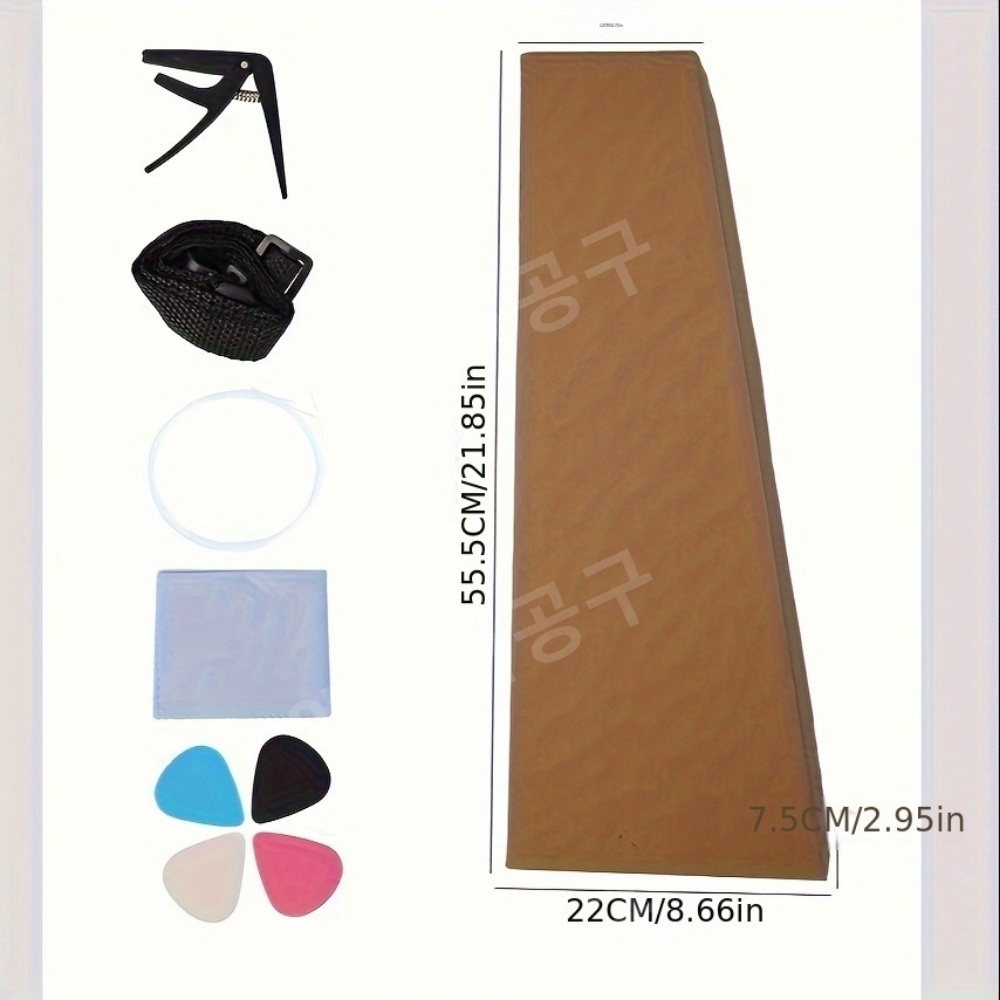 우쿨렐레 53.34cm 초보자용 4현 하와이안 기타 우쿨렐레 성인 청소년용 가방 포함 - 상세 이미지 5