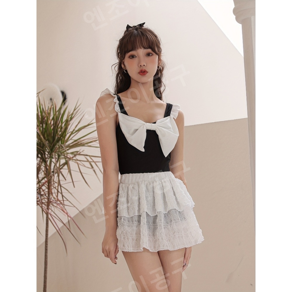 체형커버 모노키니 원피스수영복 호텔수영장수영복 - 상세 이미지 3