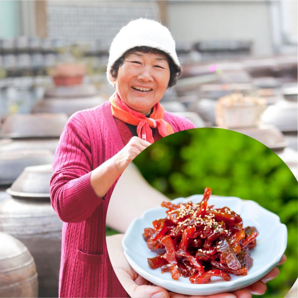 무장아찌 고추장 양념 썰어서 무침 500g 순창 진영희 - 메인 이미지