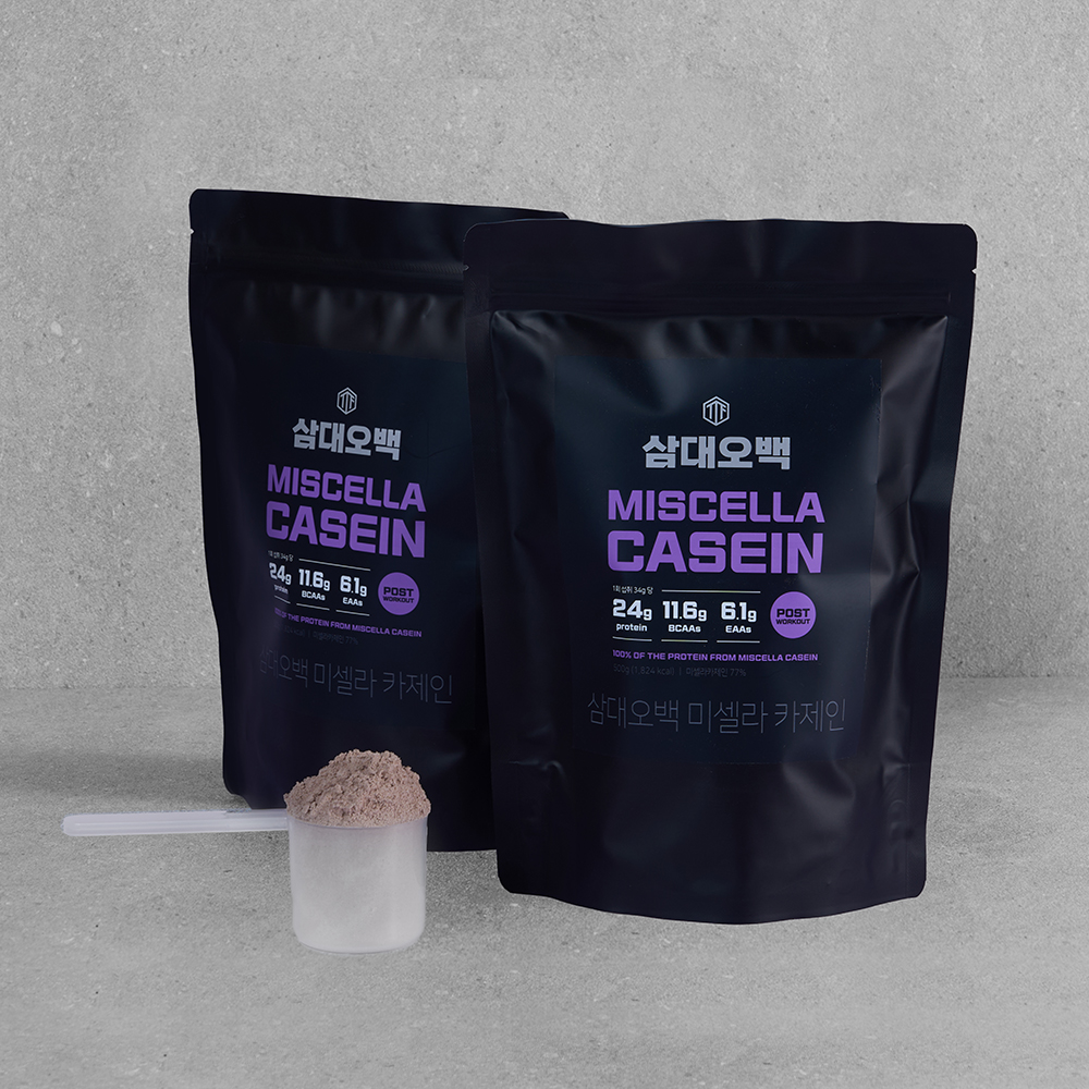 삼대오백 미셀라 카제인 유청 헬스 단백질 보충제 프로틴 쉐이크 초코맛 500g - 상세 이미지 3