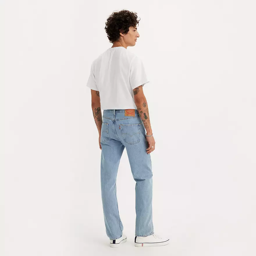 리바이스 501 오리지널 핏 남성 청바지 Light Stonewash 이미지 4