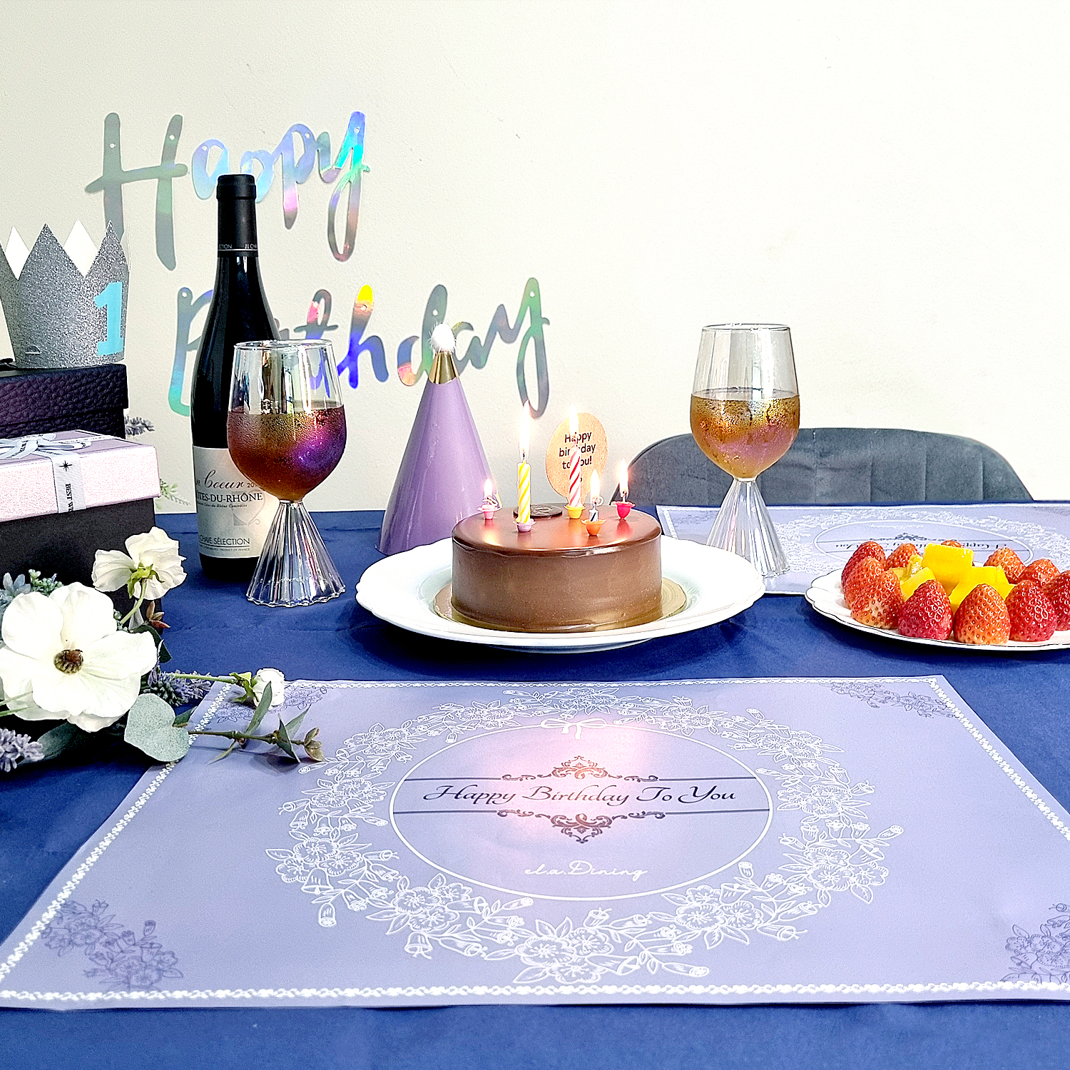 엘라다이닝 생일 생일파티 일회용 종이 식탁매트 10장 세트 - 상세 이미지 4