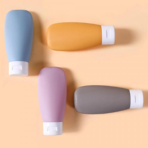리필 실리콘 소분용기 공병 화장품 샴푸통 여행 캠핑 60ml 4개세트 - 상세 이미지 4
