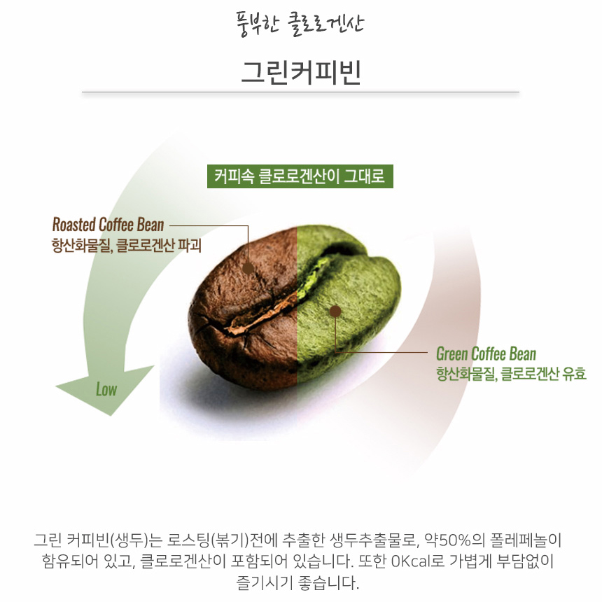 그린 커피빈 100% 추출물 분말 가루 스틱 클로로겐산 - 상세 이미지 5