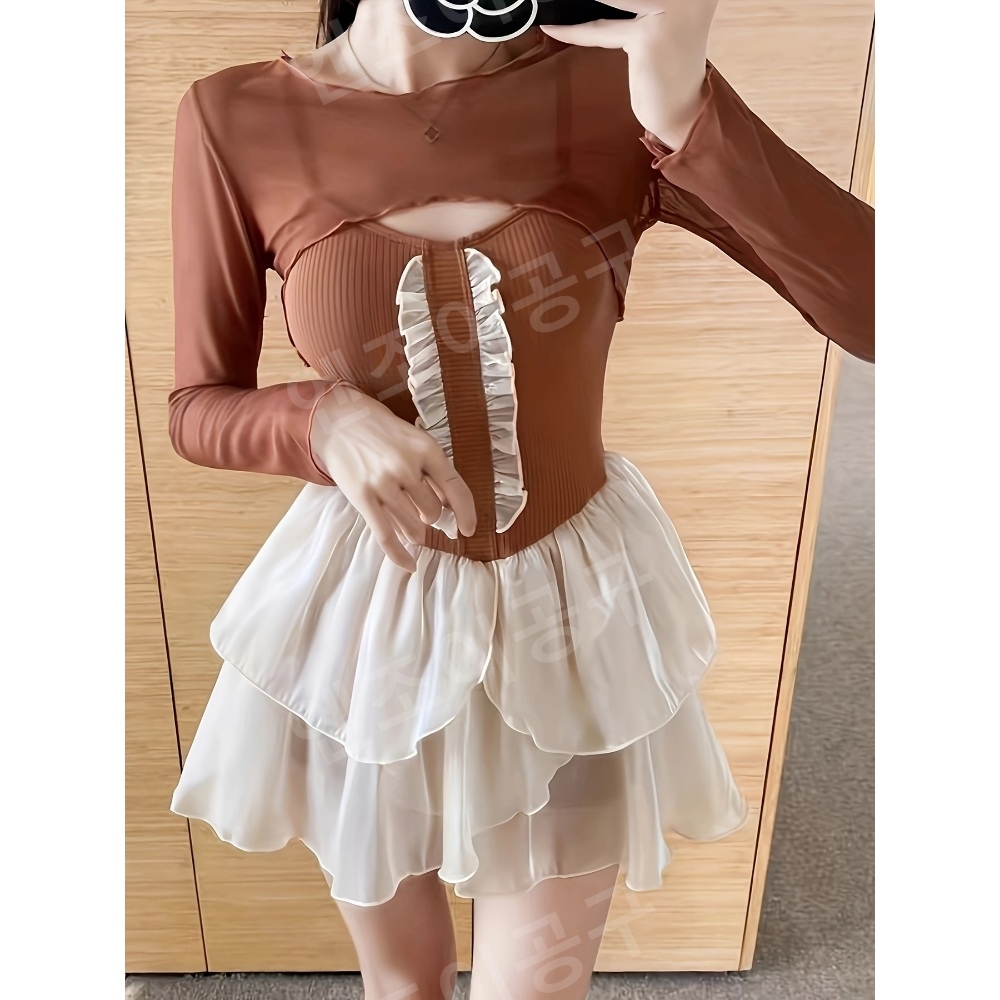 랠리 수영복 예쁜 예쁜여자 비치웨어 커버업 - 상세 이미지 5