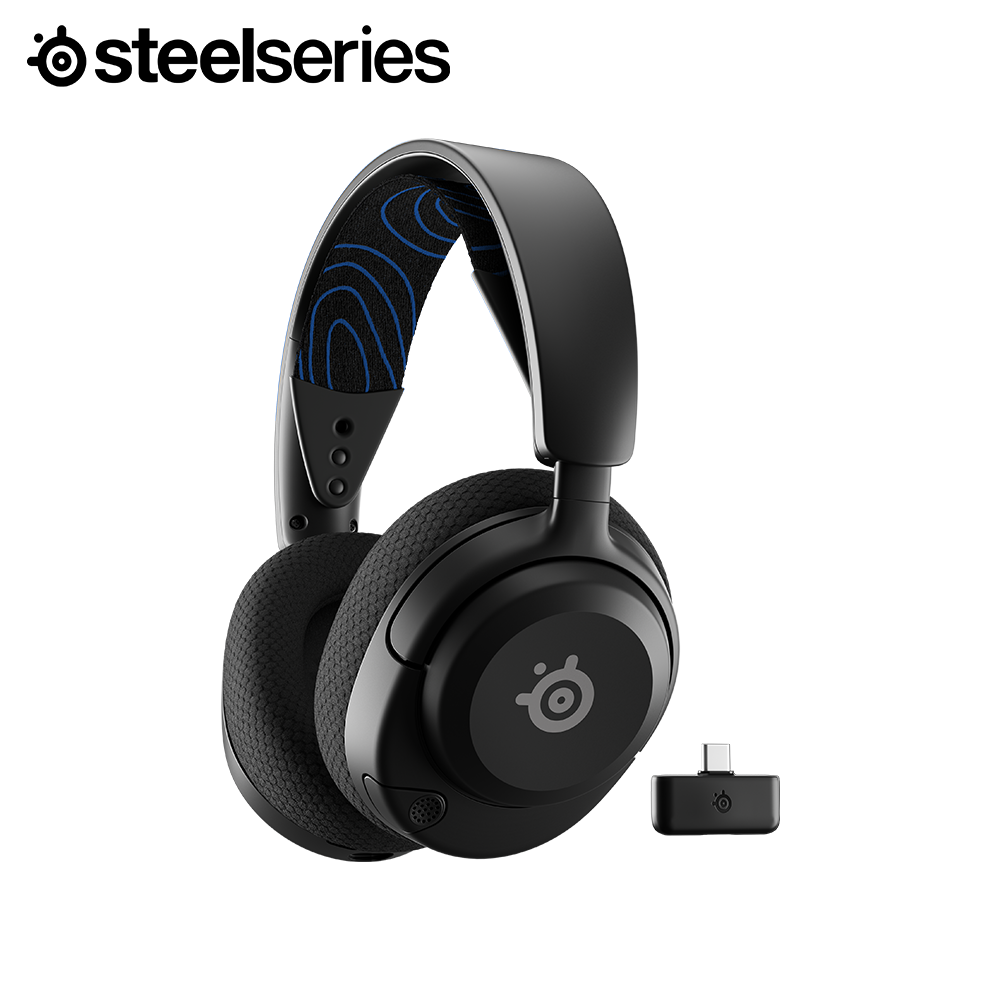 [N배송] 스틸시리즈 Arctis Nova 5P 무선 게이밍 헤드셋 블랙 - 상품 이미지