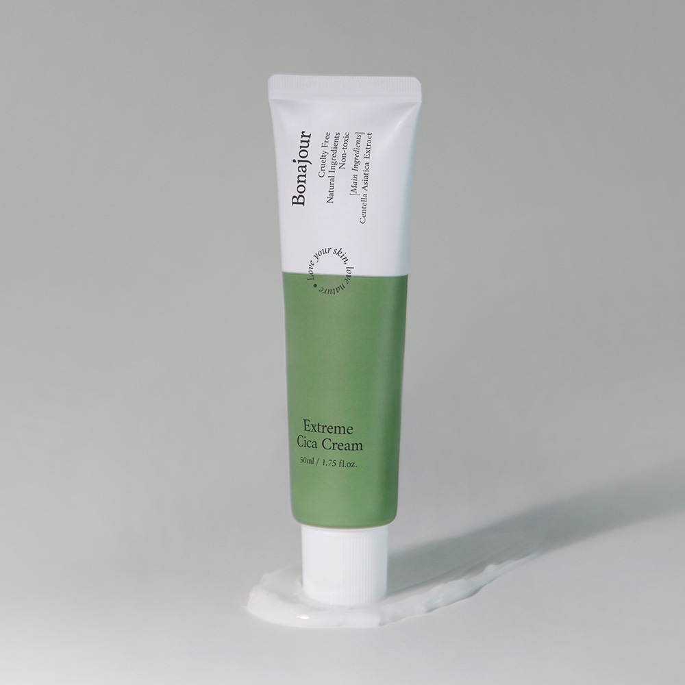 보나쥬르 익스트림 비건 시카크림 / 민감피부 진정수분케어 와디즈 펀딩 화장품 50ml - 상품 이미지