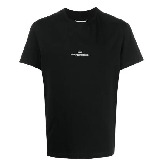 메종 마르지엘라 리버스 로고 반팔티 블랙 S30GC0701S22816900 남녀공용 티셔츠 데일리 라운드 반팔 - 상세 이미지 2