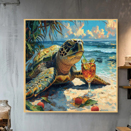 여름왕자 80c x 80cm 무광블랙 알루미늄액자 - 상세 이미지 2