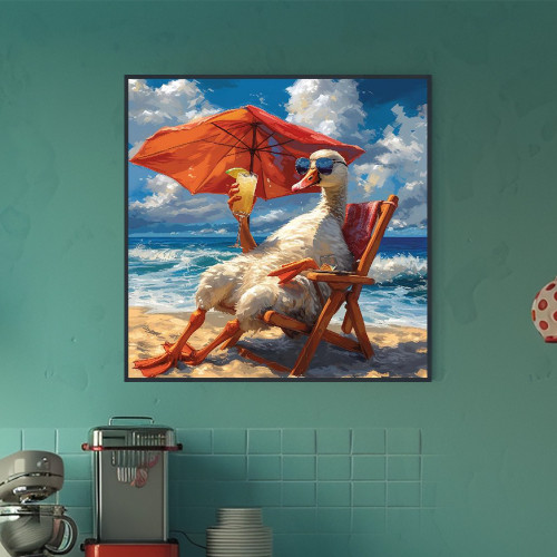 여름왕자 80c x 80cm 무광블랙 알루미늄액자 - 상세 이미지 4
