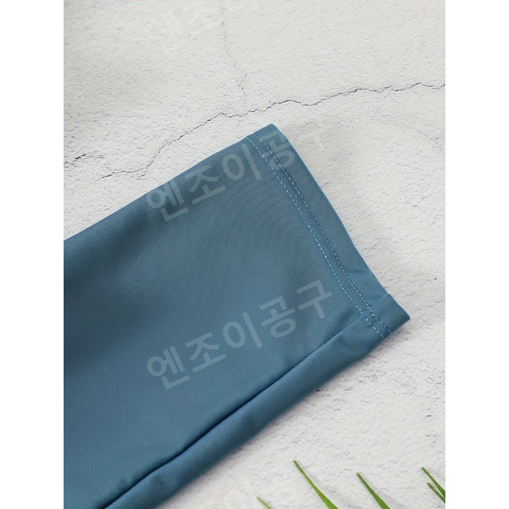 레쉬가드 여성 원피스수영복 휴양지수영복 긴팔 상의 레깅스 빠른건조 - 상세 이미지 4