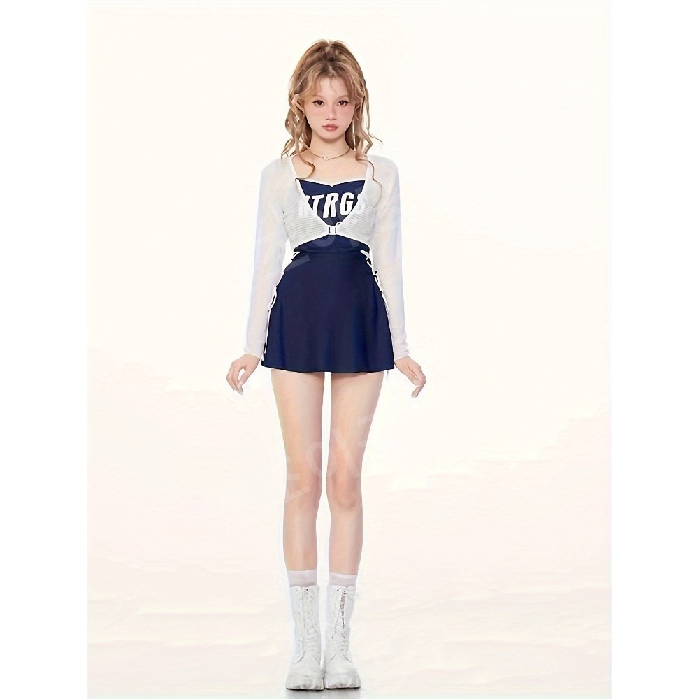 동남아 수영복 체형커버모노키니 여성실내 레쉬가드 - 상세 이미지 3