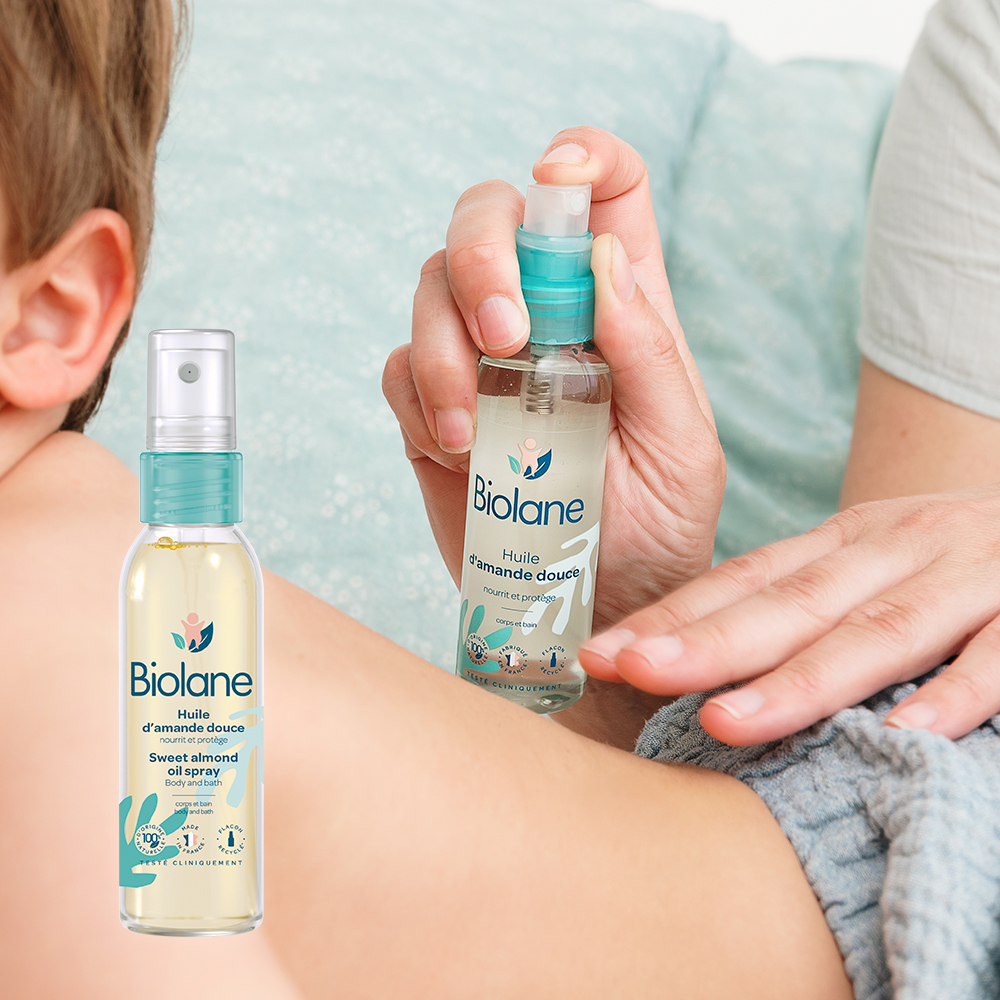 비올란 스위트 아몬드오일 고보습 베이비 마사지 신생아 두피각질 바디오일 75ml, 1개