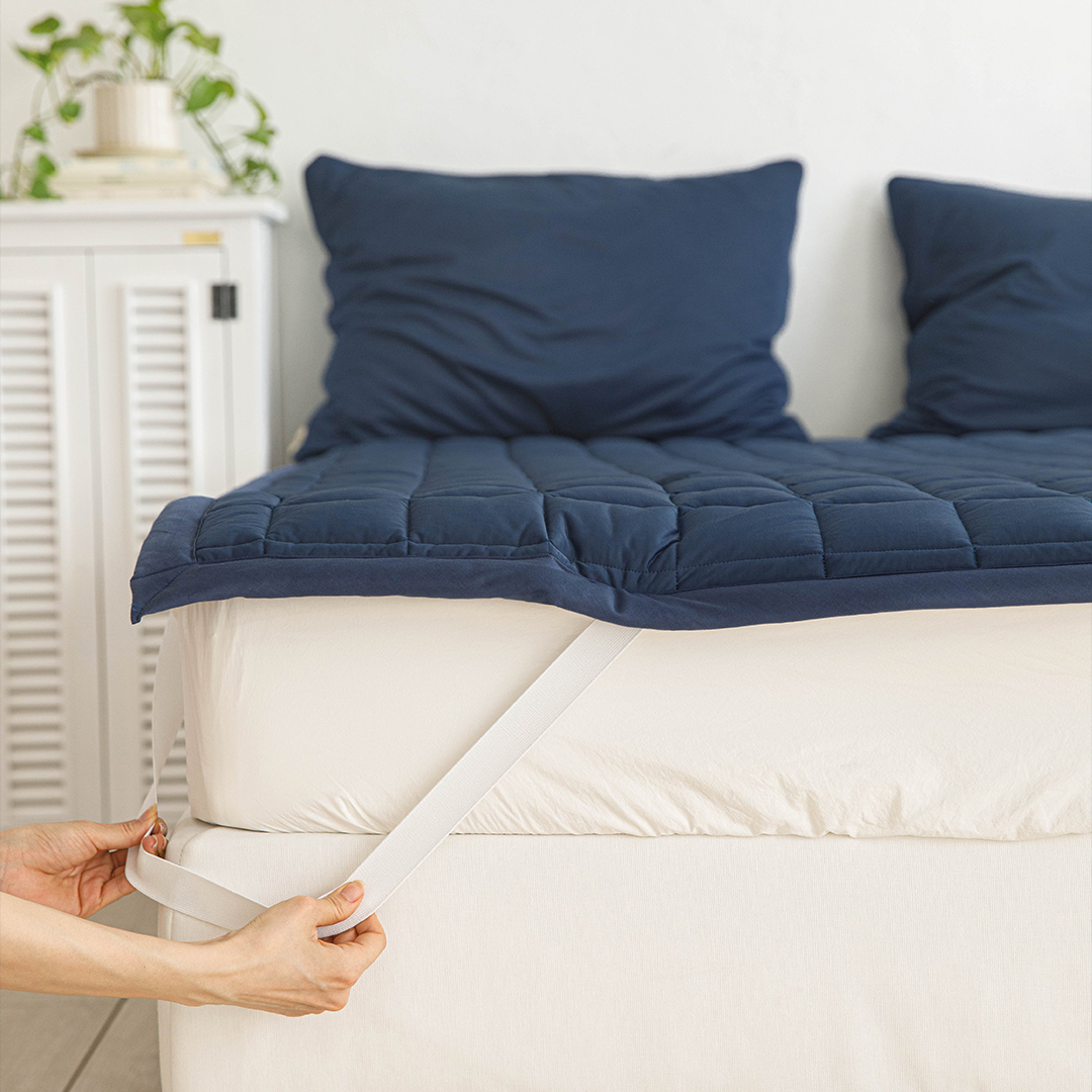 아이스 실크 기능성 냉감 패드(뒷면 밴딩), 가장 시원한 여름패드