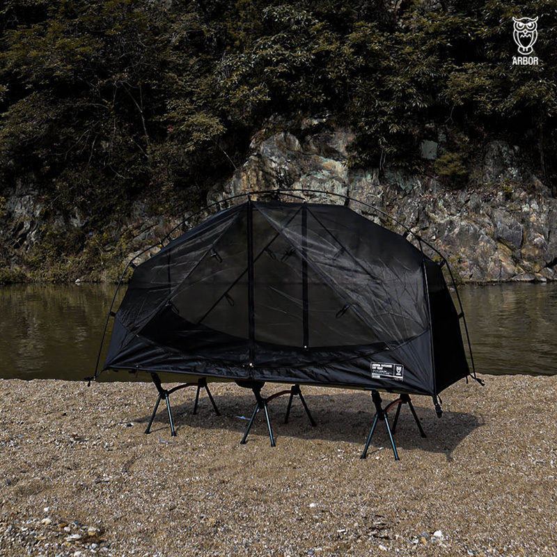 아버 아웃도어 캠핑 코트 텐트 플라이 1인용 야전침대 솔캠