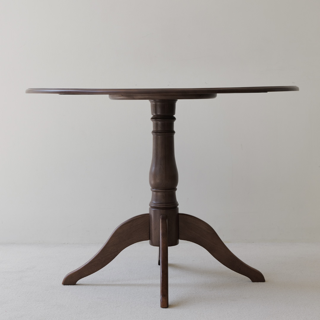 자야캠핑 포르보 1820 월넛 원목 카페 원형 모던 식탁테이블