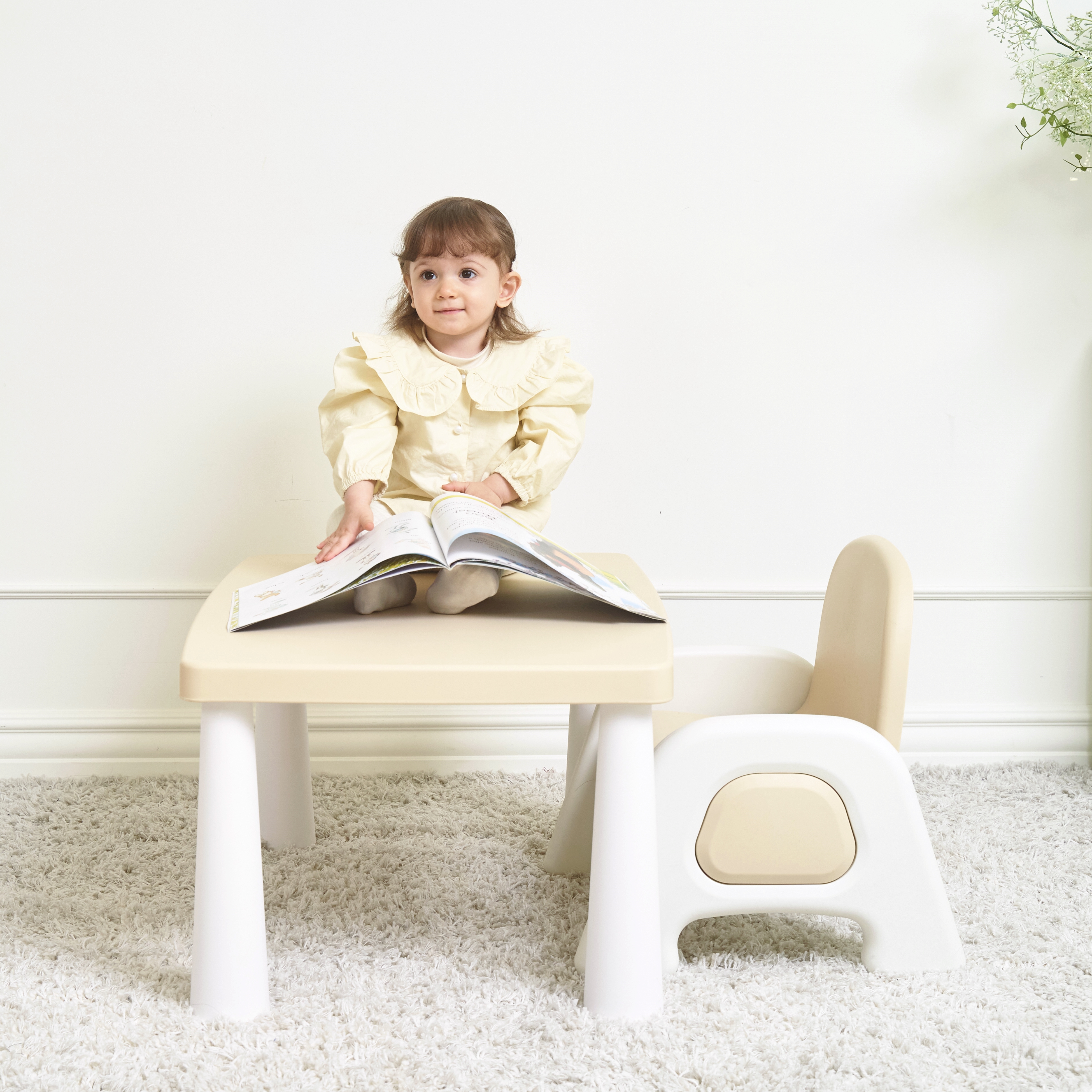 프렌디아 높이조절 유아 책상 아기 테이블 플레이 미술 놀이