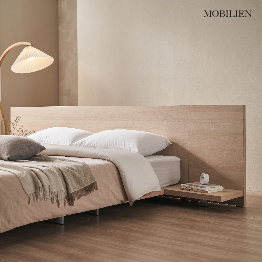 모빌리엔 엘리아 호텔침대 저상형 평상형 침대 프레임 LK(라지킹), 월넛