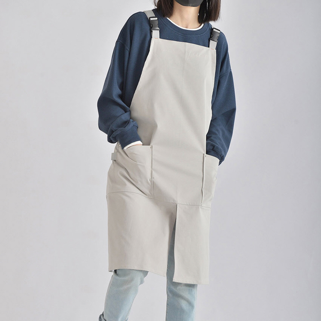 공방 앞치마 미술 화방 공예 도예 작업용 카페 바리스타 앞트임 앞치마