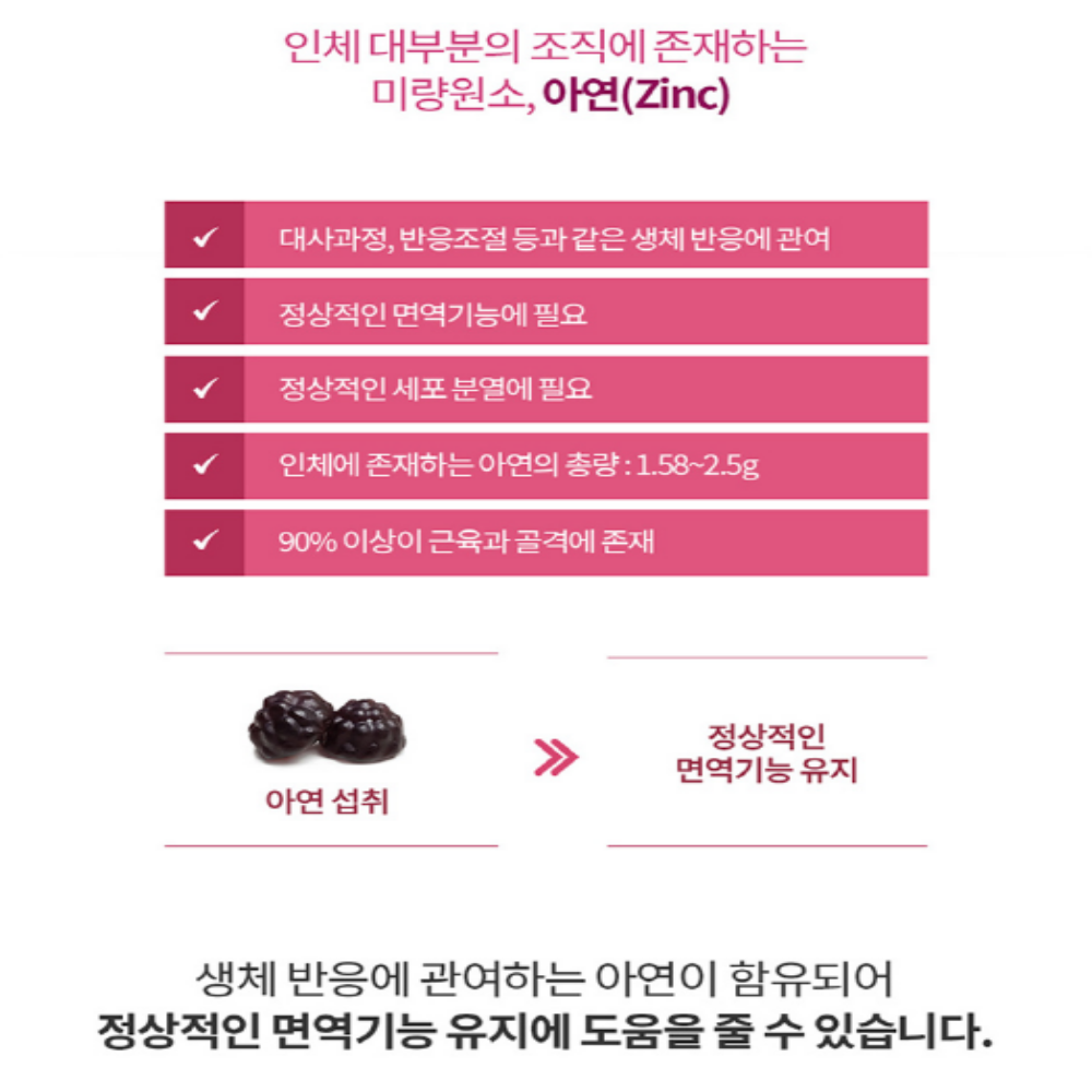 엘더베리 종합 비타민젤리 비타민C 비타민D 아연 구미 이미지 6