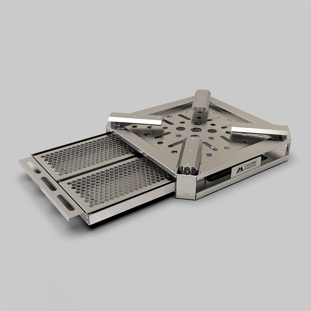 캠핑투게더 카시오페아 (L) 모닥불 캠핑 화로대 불멍 바비큐그릴 접이식 다용도 멀티 화로