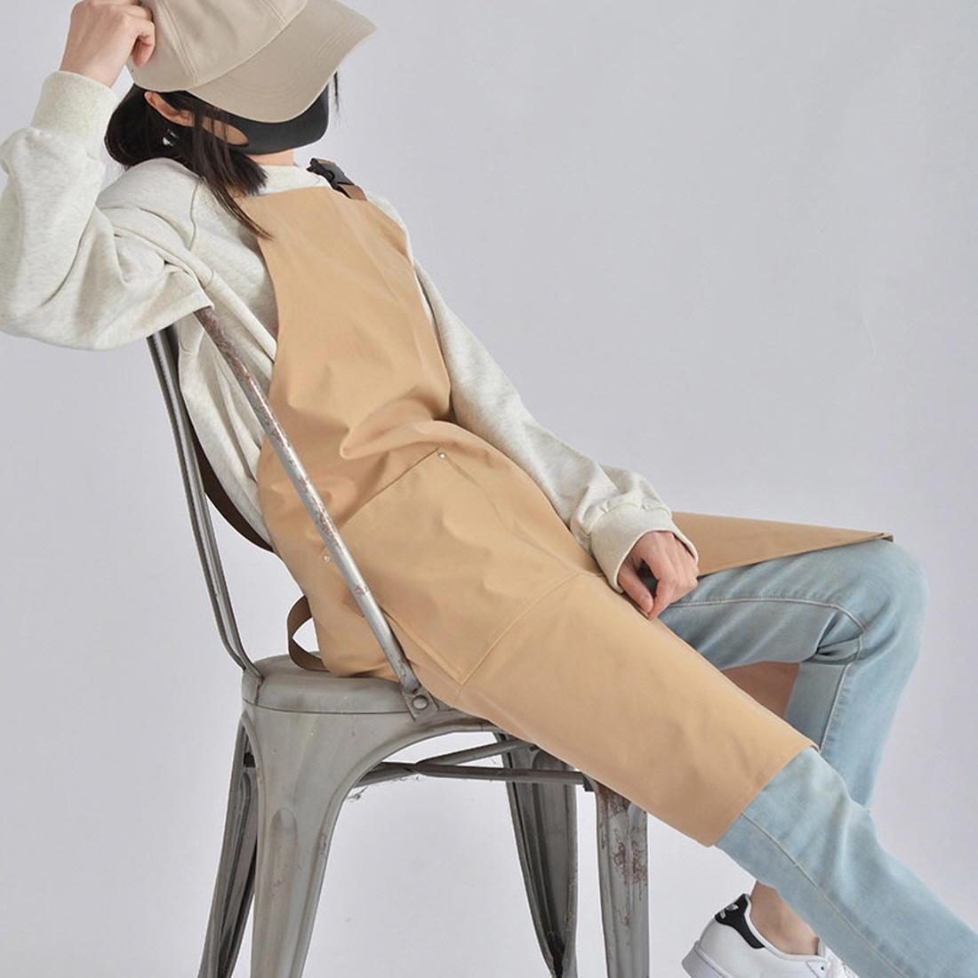 공방 앞치마 미술 화방 공예 도예 작업용 카페 바리스타 앞트임 앞치마