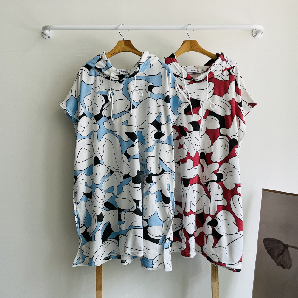 여름 비치가운 테리 타올 빅사이즈 비치웨어 수영복 커버업 판초 후드