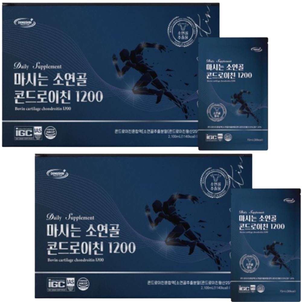 동신헬스케어 마시는 저분자 소연골 콘드로이친 1200 70ml 30포 2개 콘드로이친황산 - 상품 이미지