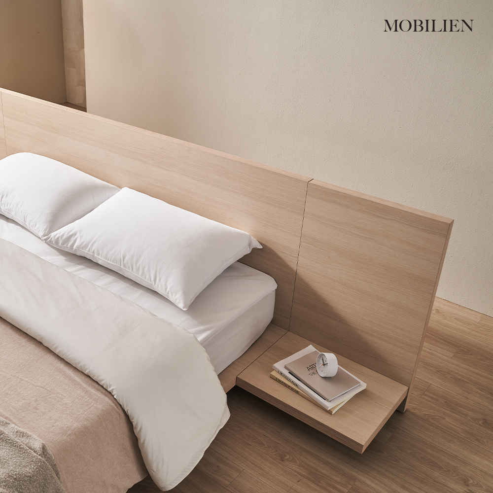 모빌리엔 엘리아 호텔침대 저상형 평상형 침대 프레임 LK(라지킹), 월넛