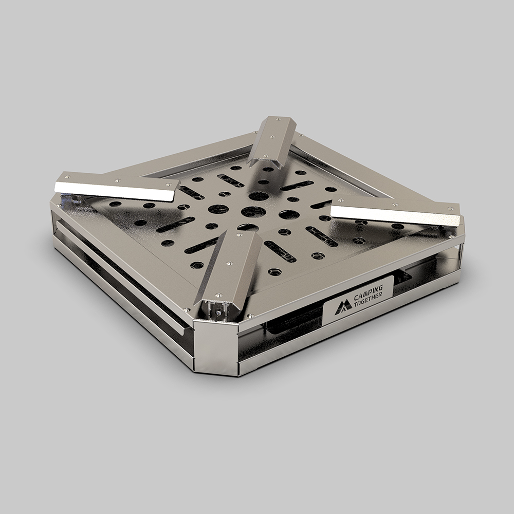 캠핑투게더 카시오페아 (L) 모닥불 캠핑 화로대 불멍 바비큐그릴 접이식 다용도 멀티 화로